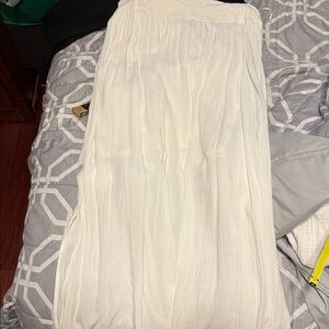 New Directions Cream Maxi Skirt